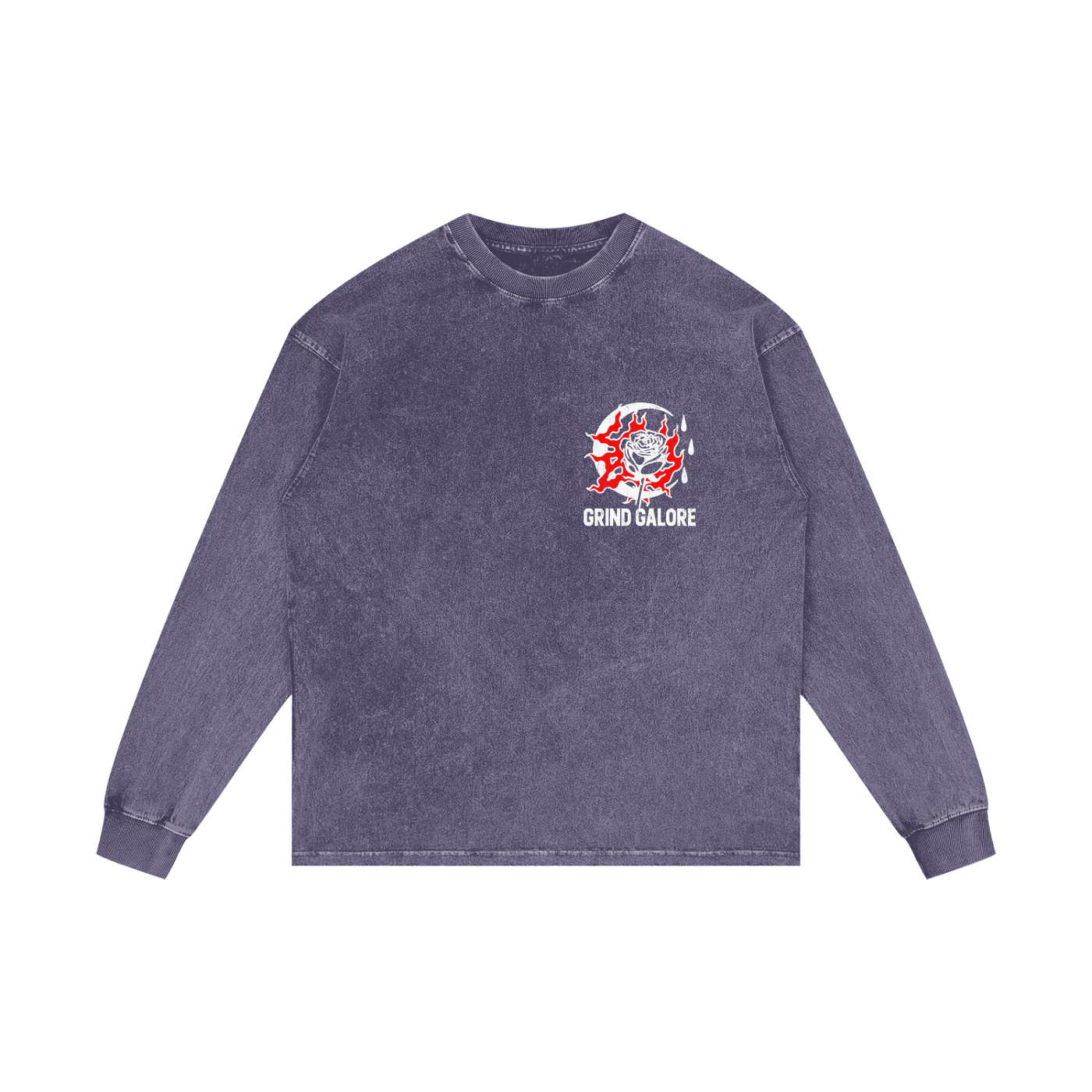 Acid Wash Oversize Long Sleeve T-Shirt