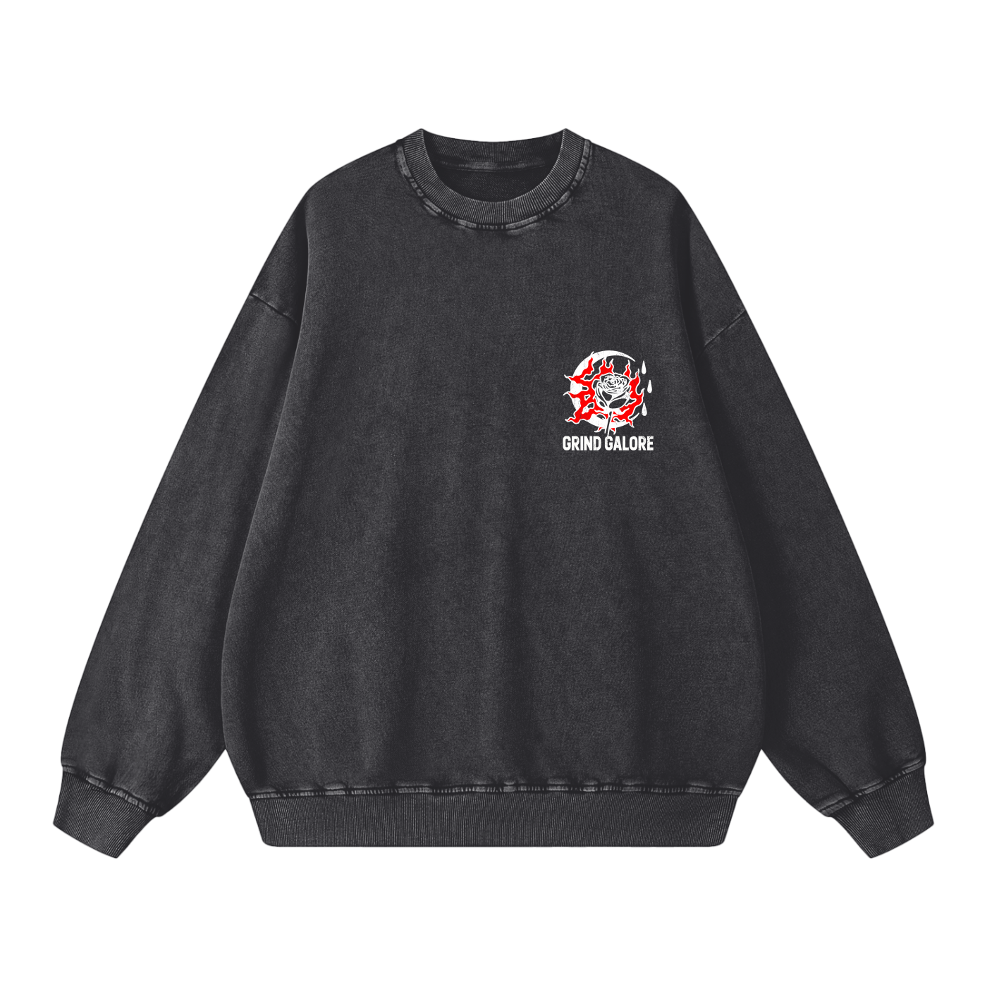 Acid Wash Oversize Sweatshirt - 360 GSM