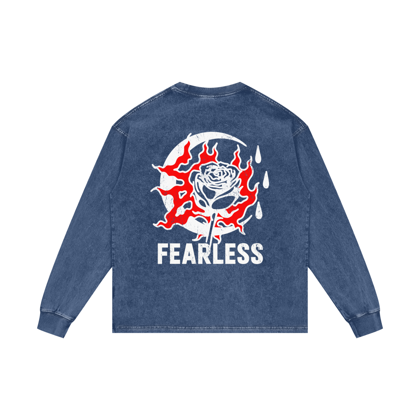 Acid Wash Oversize Long Sleeve T-Shirt