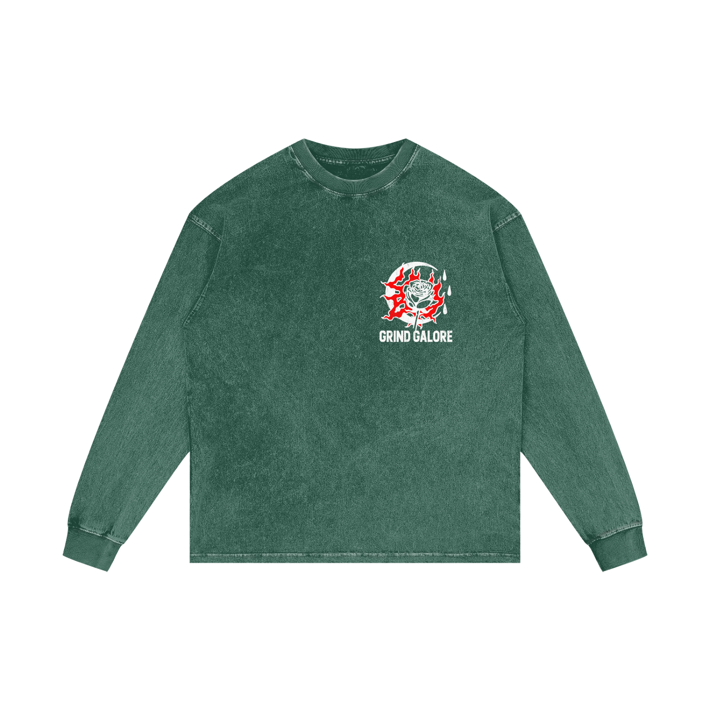 Acid Wash Oversize Long Sleeve T-Shirt