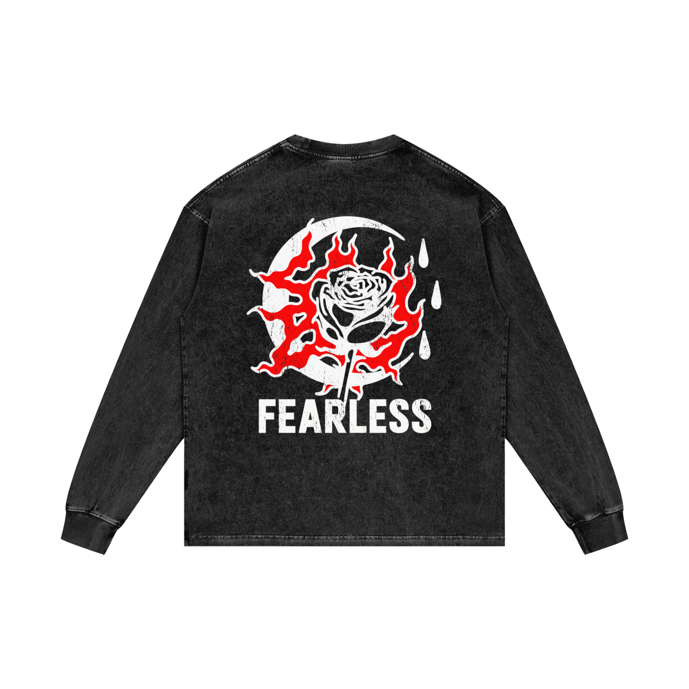Acid Wash Oversize Long Sleeve T-Shirt