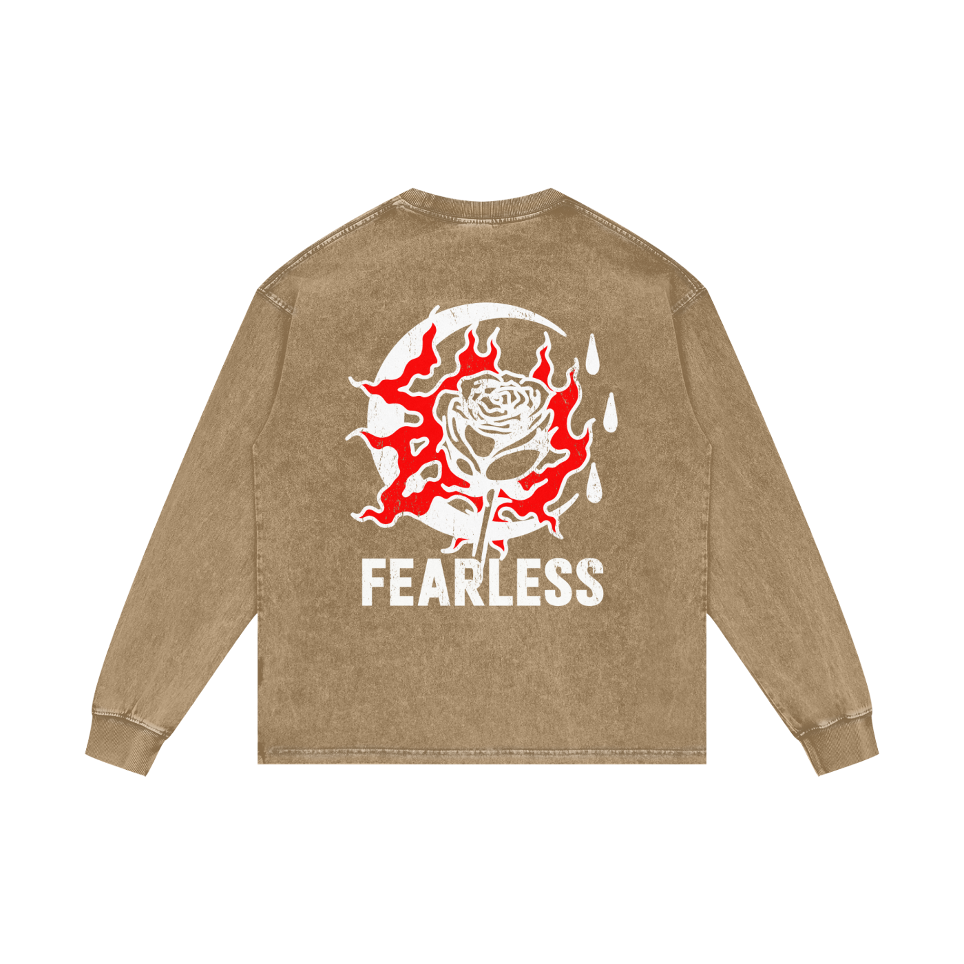 Acid Wash Oversize Long Sleeve T-Shirt
