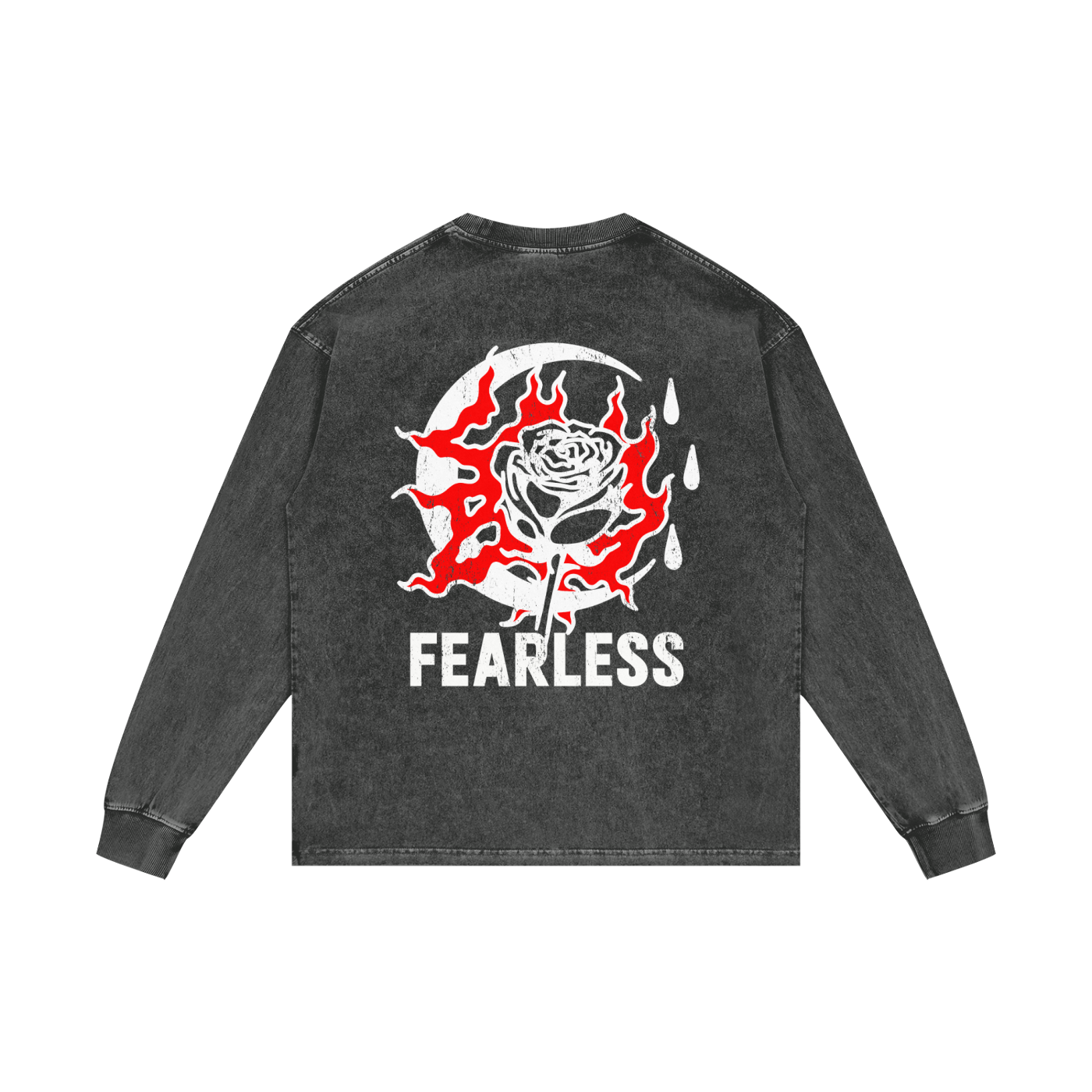Acid Wash Oversize Long Sleeve T-Shirt