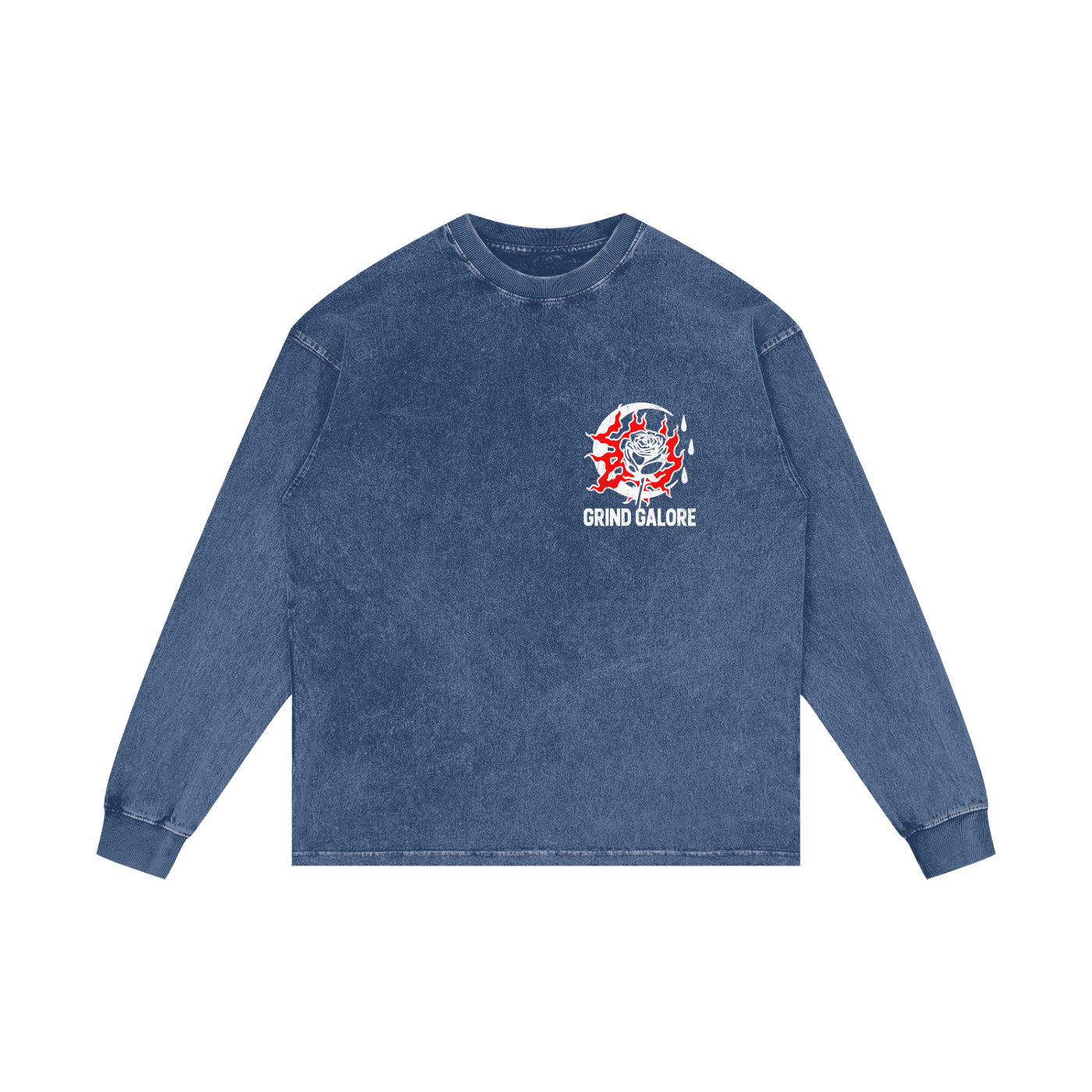Acid Wash Oversize Long Sleeve T-Shirt