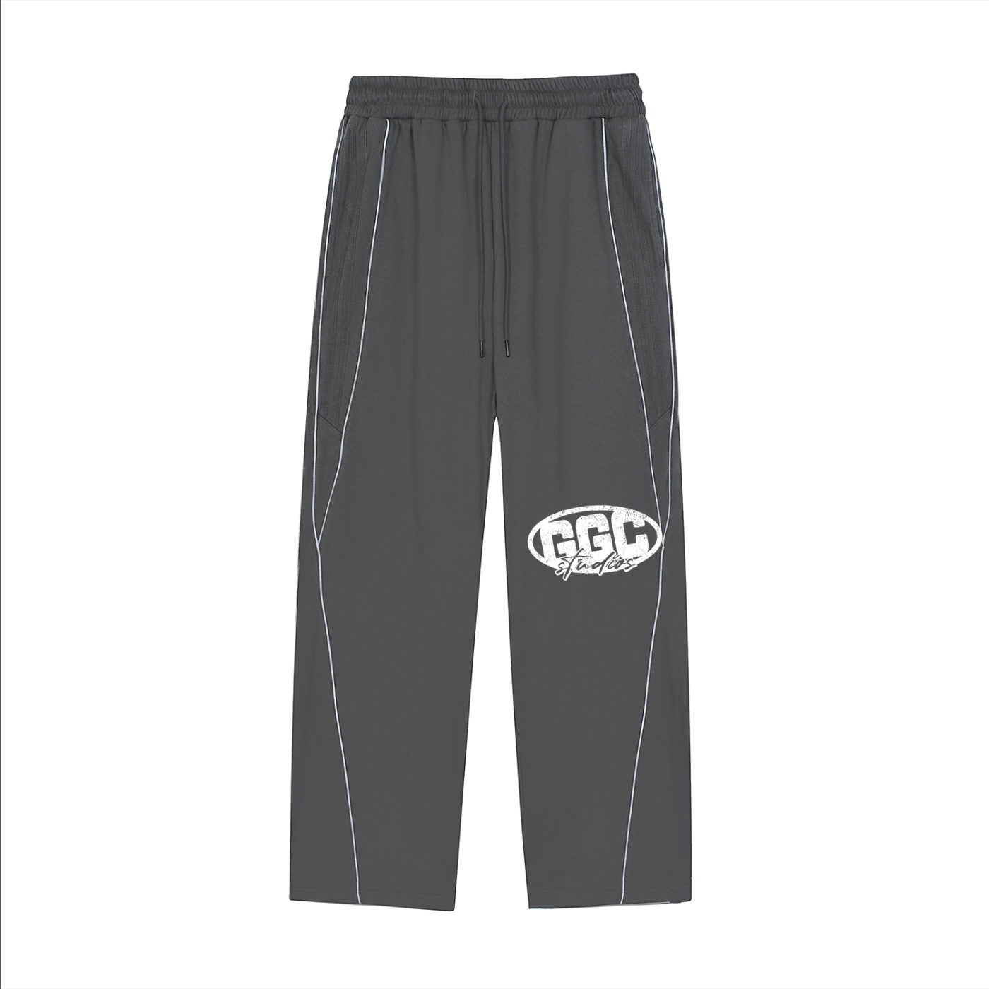 Reflection Striped Straight-Leg Sweatpants