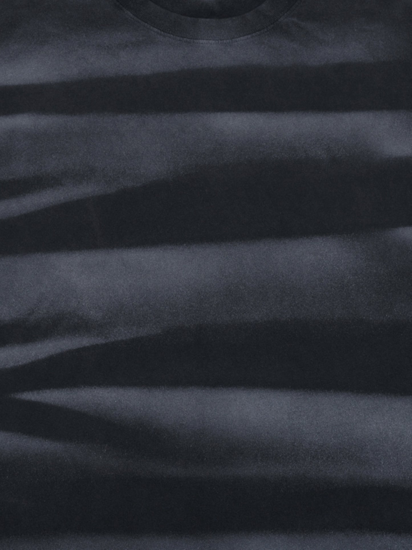 Irregular Stripe Frayed Edge T-Shirt