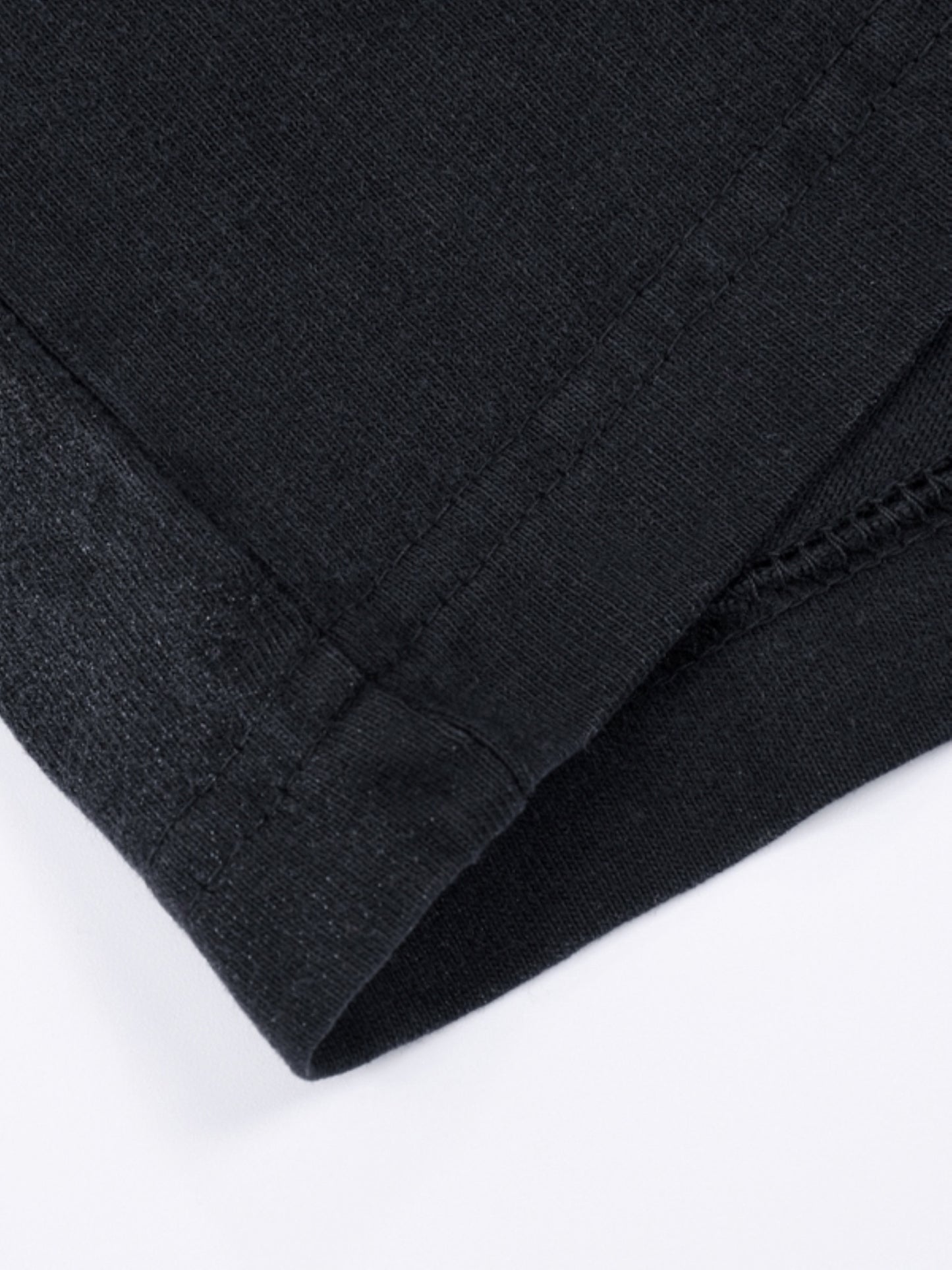 Irregular Stripe Frayed Edge T-Shirt