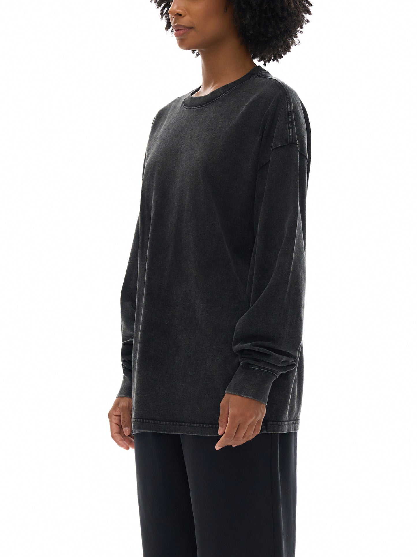 Acid Wash Oversize Long Sleeve T-Shirt - 250 GSM