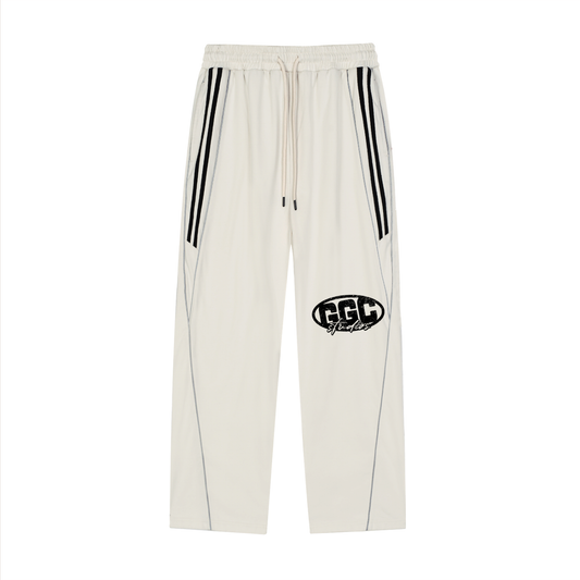 Reflection Striped Straight-Leg Sweatpants