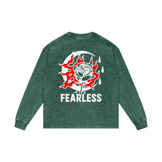 Acid Wash Oversize Long Sleeve T-Shirt