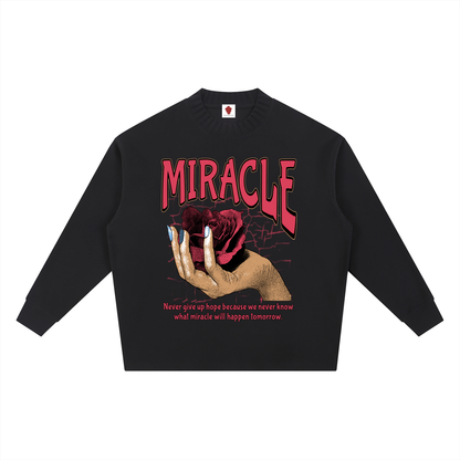 Knitted Round Neck Oversize Sweatshirt