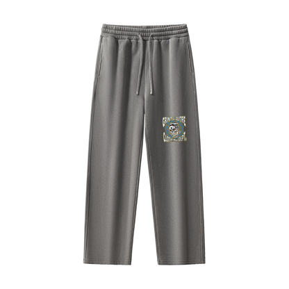 Frayed Enzyme Washed Fleece Sweatpants