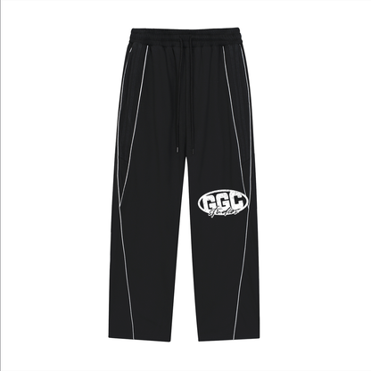 Reflection Striped Straight-Leg Sweatpants