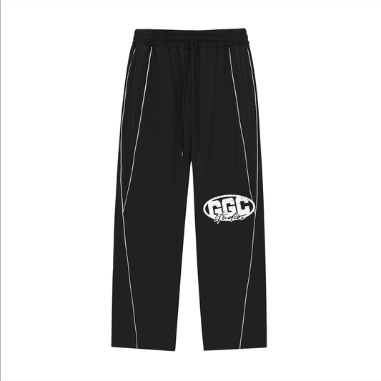 Reflection Striped Straight-Leg Sweatpants