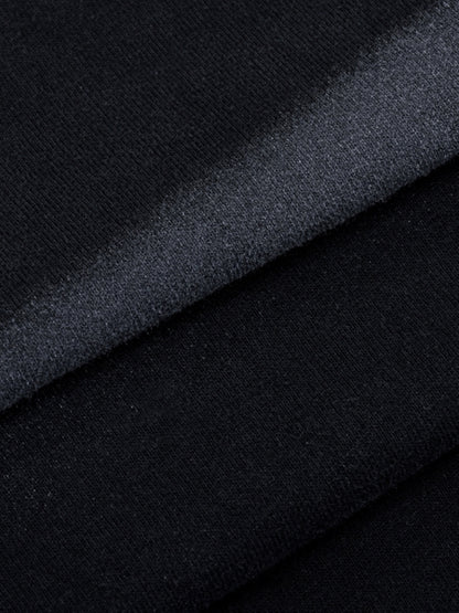 Irregular Stripe Frayed Edge T-Shirt
