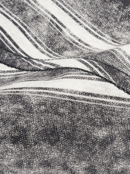 Snow Washed Stripe Boxy T-shirt