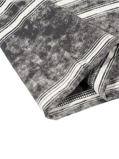 Snow Washed Stripe Boxy T-shirt