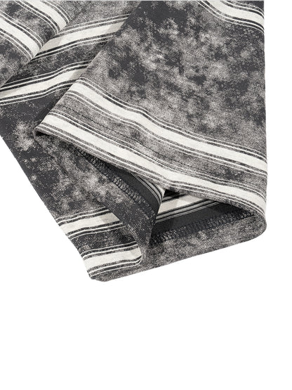 Snow Washed Stripe Boxy T-shirt