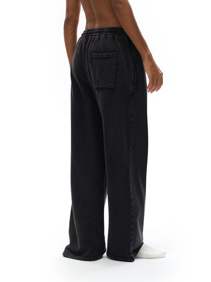 Acid Wash Straight Leg Pants - 360 GSM