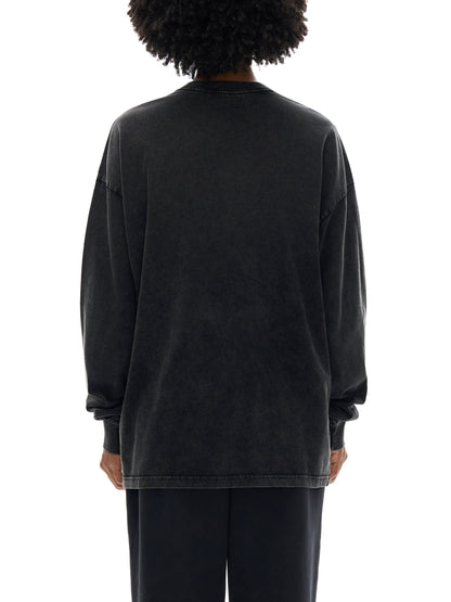 Acid Wash Oversize Long Sleeve T-Shirt - 250 GSM